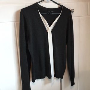 Gray Cable & Gauge sweater